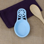 Load image into Gallery viewer, Home Basics Sunflower Heavy Weight Cast Iron Spoon Rest, Light Blue $4.00 EACH, CASE PACK OF 6
