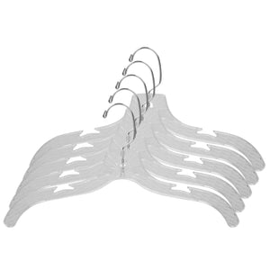 Home Basics Graceful Curve Crystal Plastic Hanger, (Pack of 5), Clear $3.00 EACH, CASE PACK OF 24