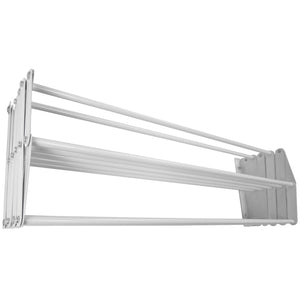 Home Basics Wall-Mounted Steel Accordion Drying Rack, Grey $20 EACH, CASE PACK OF 4