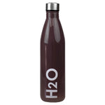 Load image into Gallery viewer, Home Basics H2O 32 oz.  Glass Travel Water Bottle with Easy Twist on Leak Proof Steel Cap - Assorted Colors
