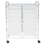 Load image into Gallery viewer, Home Basics 12-Drawer Storage Cart, White $70.00 EACH, CASE PACK OF 1
