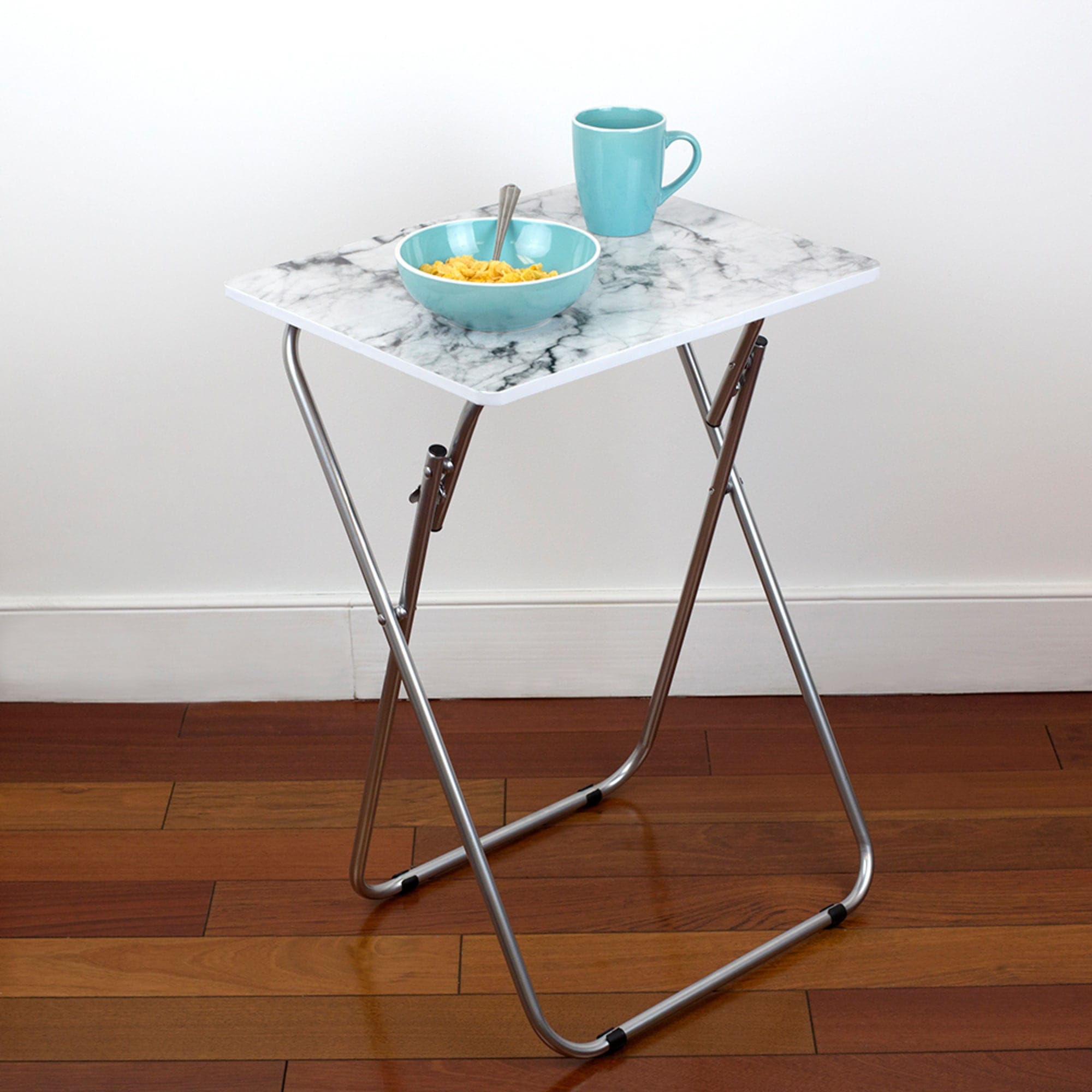 Home Basics Marble Design Multi-Purpose Foldable Table, Grey/White $15.00 EACH, CASE PACK OF 6