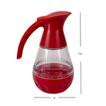 Load image into Gallery viewer, Home Basics No-Mess Pour Plastic Syrup Dispenser, Red $4.00 EACH, CASE PACK OF 12
