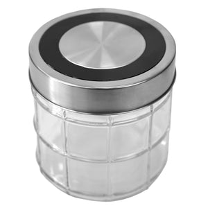 Home Basics Chex Collection 22 oz. Small Glass Canister  $2.00 EACH, CASE PACK OF 12