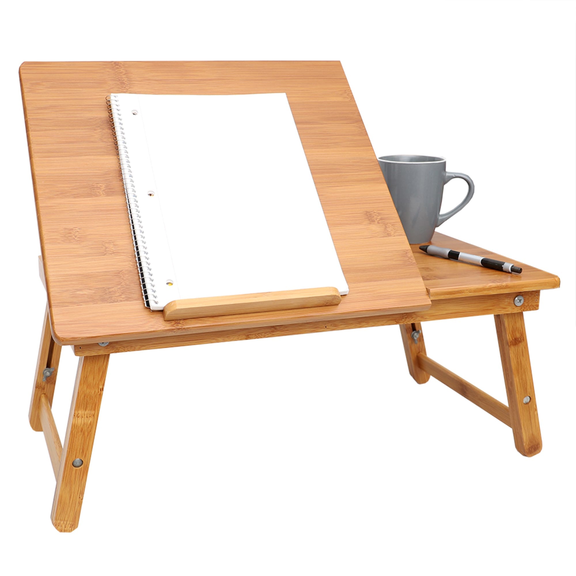Home Basics Bamboo Laptop Tray with Pull-out Drawer, Natural $20 EACH, CASE PACK OF 6