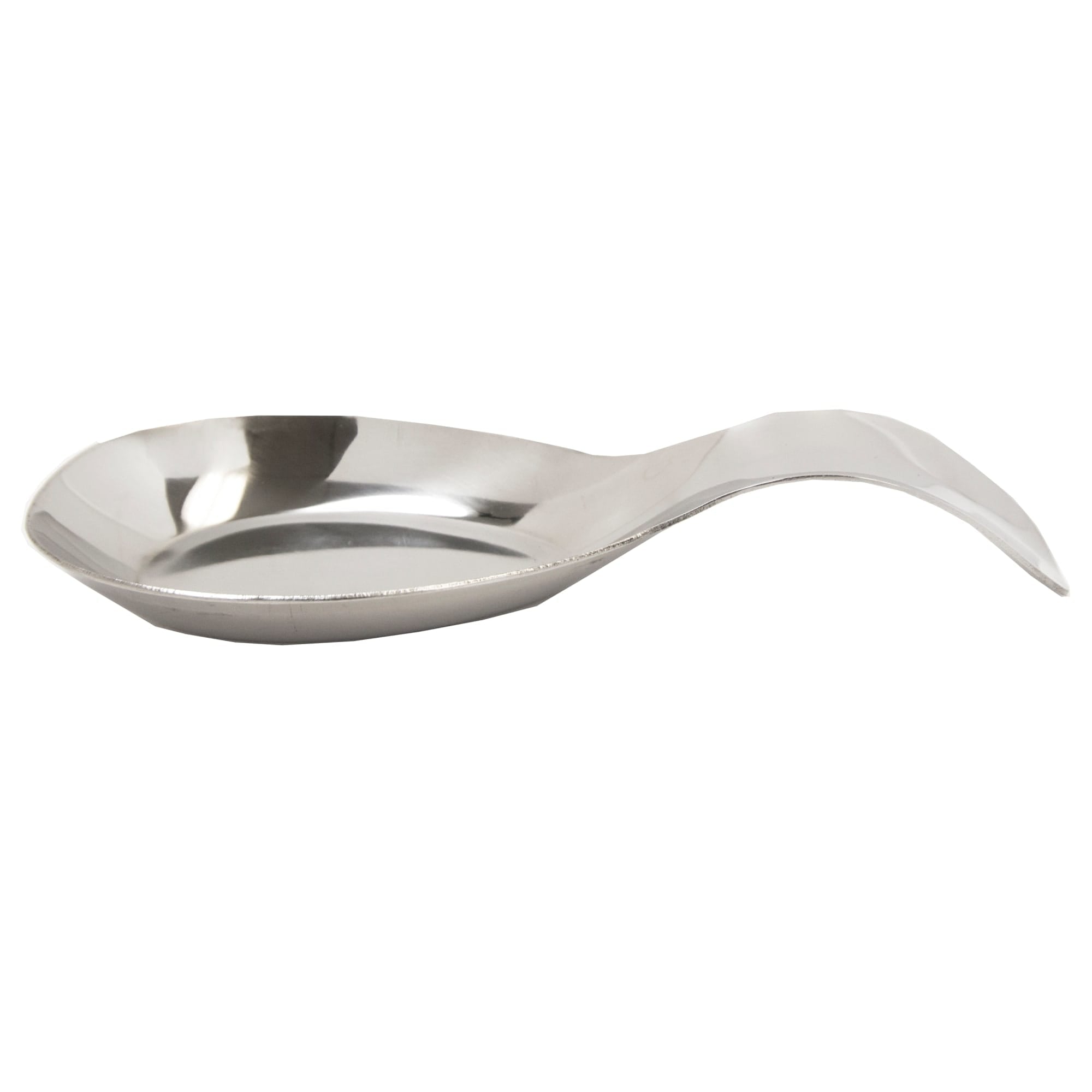 Home Basics No-Drip Curved Stainless Steel Spoon Rest , Silver $2.00 EACH, CASE PACK OF 12