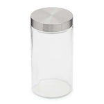 Load image into Gallery viewer, Home Basics Large 54 oz. Round Glass Canister with Air-Tight Stainless Steel Twist Top Lid, Clear $3.50 EACH, CASE PACK OF 12
