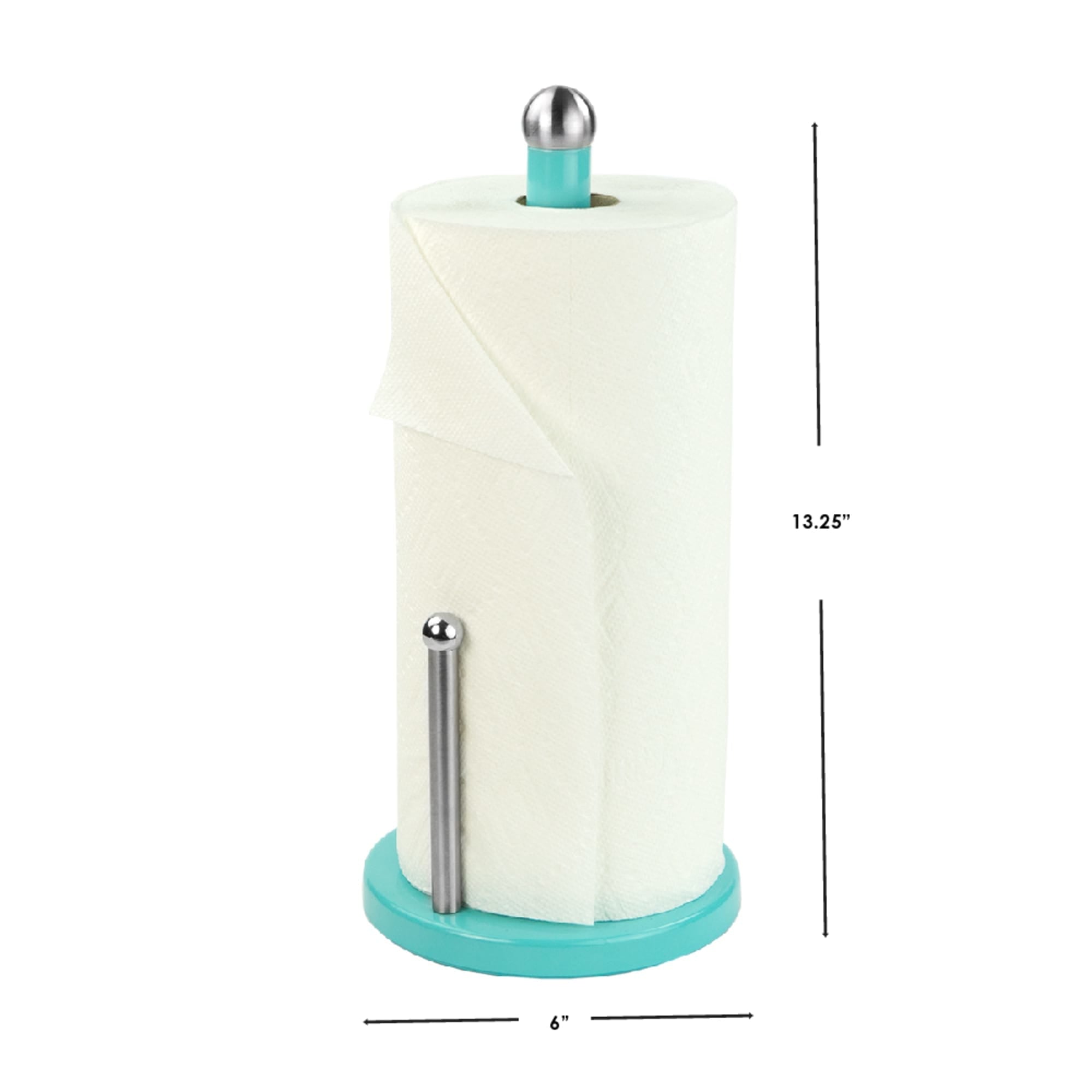 Home Basics Powder Coated Steel Paper Towel Holder, Turquoise $5.00 EACH, CASE PACK OF 12