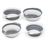 Load image into Gallery viewer, Home Basics 2 Piece Nesting Collapsible Silicone  Colander $5.00 EACH, CASE PACK OF 24
