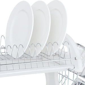 6 Wholesale Home Basics Metal Cup Drying Rack With Draining Tray, White -  at 