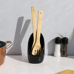 Home Basics Stand Up Ceramic Spoon Rest, Black $4 EACH, CASE PACK OF 12