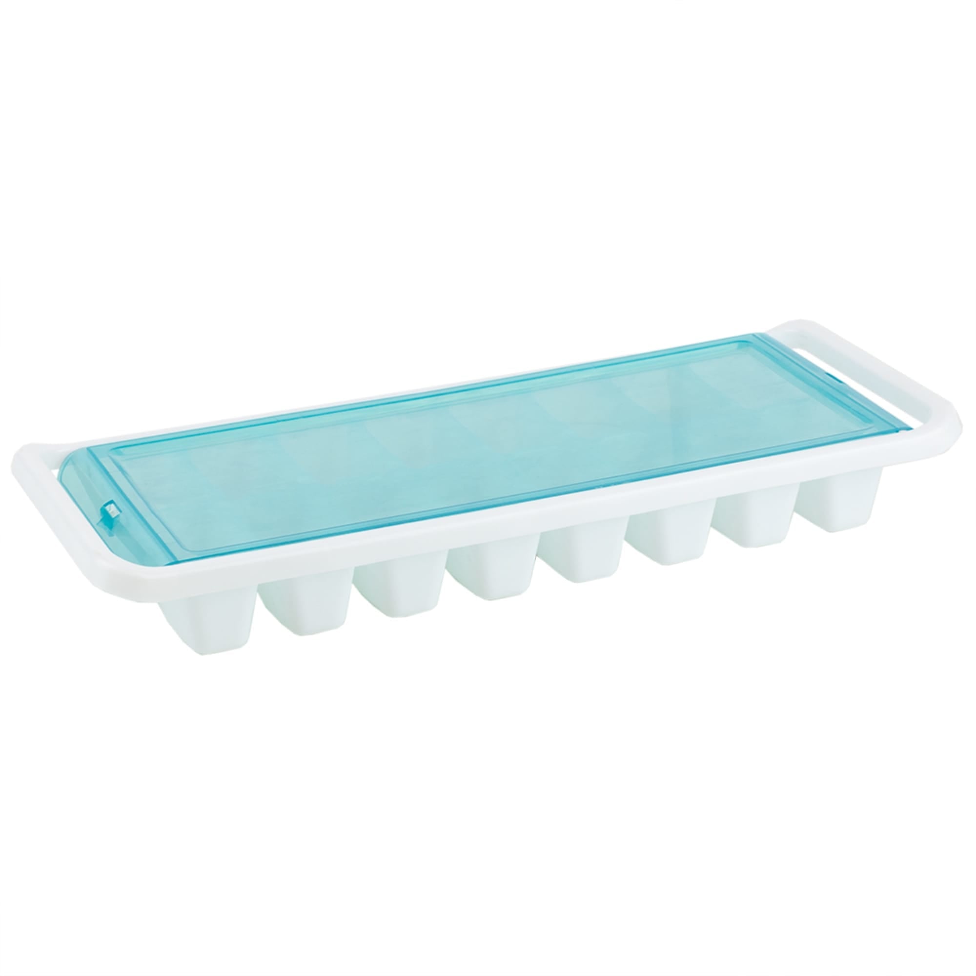 Home Basics 16 Compartment Square Plastic Stackable Ice Cube Tray