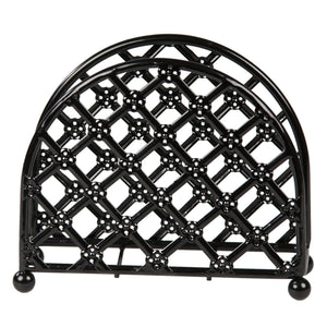 Home Basics Lattice Collection Free-Standing Napkin Holder, Black $4.00 EACH, CASE PACK OF 12