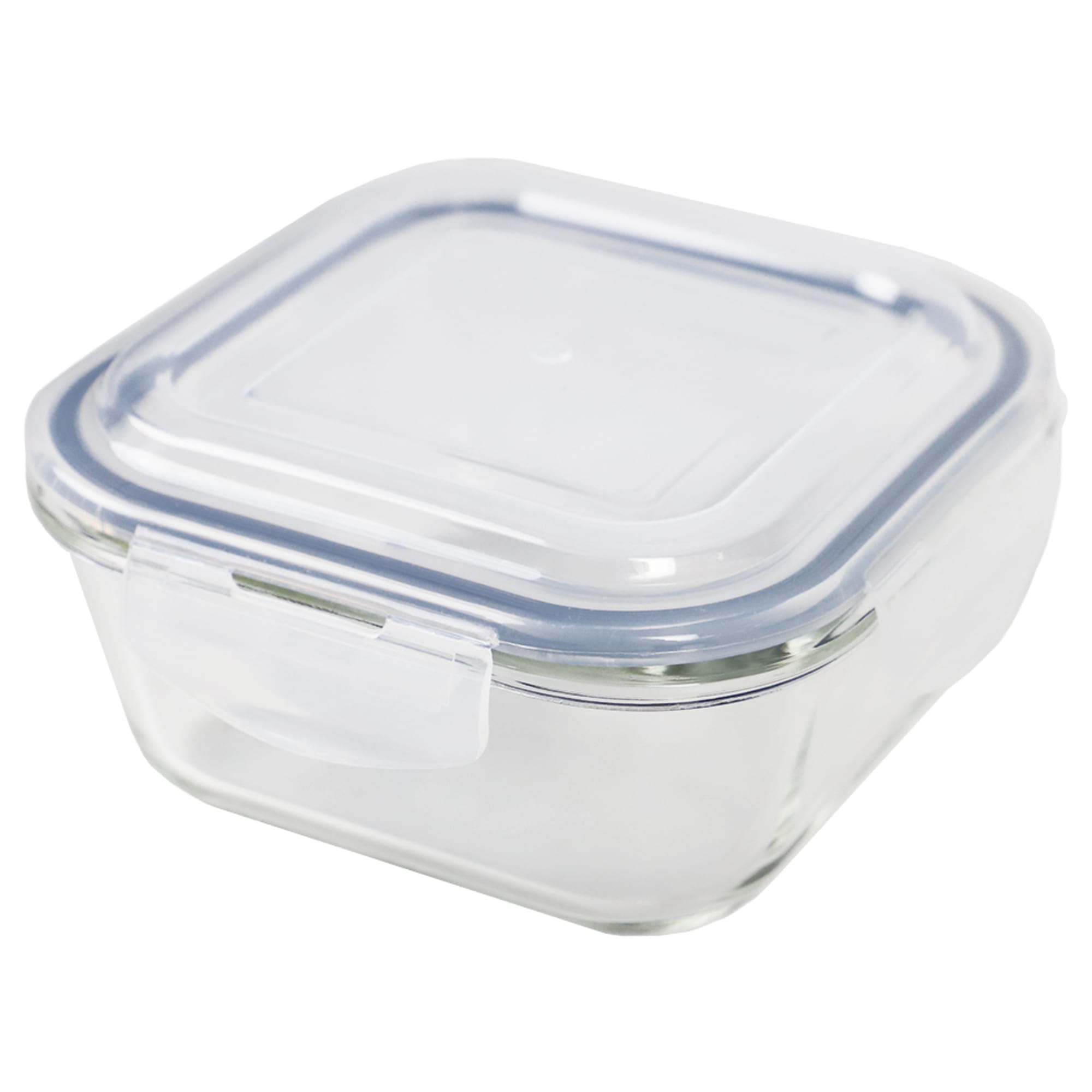 Michael Graves Design 27 Ounce High Borosilicate Glass Square Food Storage Container with Indigo Rubber Seal $5.00 EACH, CASE PACK OF 12
