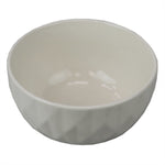 Load image into Gallery viewer, Home Basics Embossed Circle  7&quot; Ceramic Bowl, White $2.00 EACH, CASE PACK OF 24
