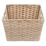 Load image into Gallery viewer, Home Basics X-Large Faux Rattan Basket with Cut-out Handles, Taupe $10.00 EACH, CASE PACK OF 6
