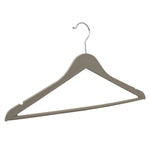 Load image into Gallery viewer, Home Basics Non-Slip Space-Saving Rubberized Plastic Hangers, Cream $4.00 EACH, CASE PACK OF 12
