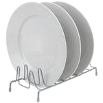 Load image into Gallery viewer, Home Basics Vinyl Coated Steel Plate Rack, Silver $3.00 EACH, CASE PACK OF 6
