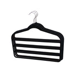 Load image into Gallery viewer, Home Basics Velvet Trouser Hanger, (Pack of 3), Black $3.00 EACH, CASE PACK OF 24
