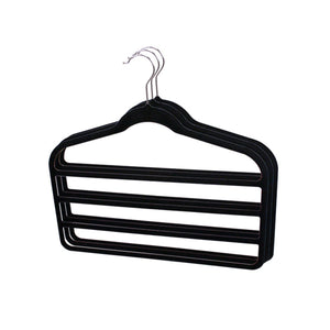 Home Basics Velvet Trouser Hanger, (Pack of 3), Black $3.00 EACH, CASE PACK OF 24