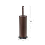 Load image into Gallery viewer, Home Basics Hideaway Tall Toilet Brush Holder with Steel Handled Brush, Bronze $5.00 EACH, CASE PACK OF 12

