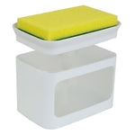 Load image into Gallery viewer, Home Basics Soap Dispensing Sponge Holder, White $4.00 EACH, CASE PACK OF 24
