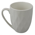 Load image into Gallery viewer, Home Basics Embossed Circle 11.5 oz Ceramic Mug, White $2.00 EACH, CASE PACK OF 24
