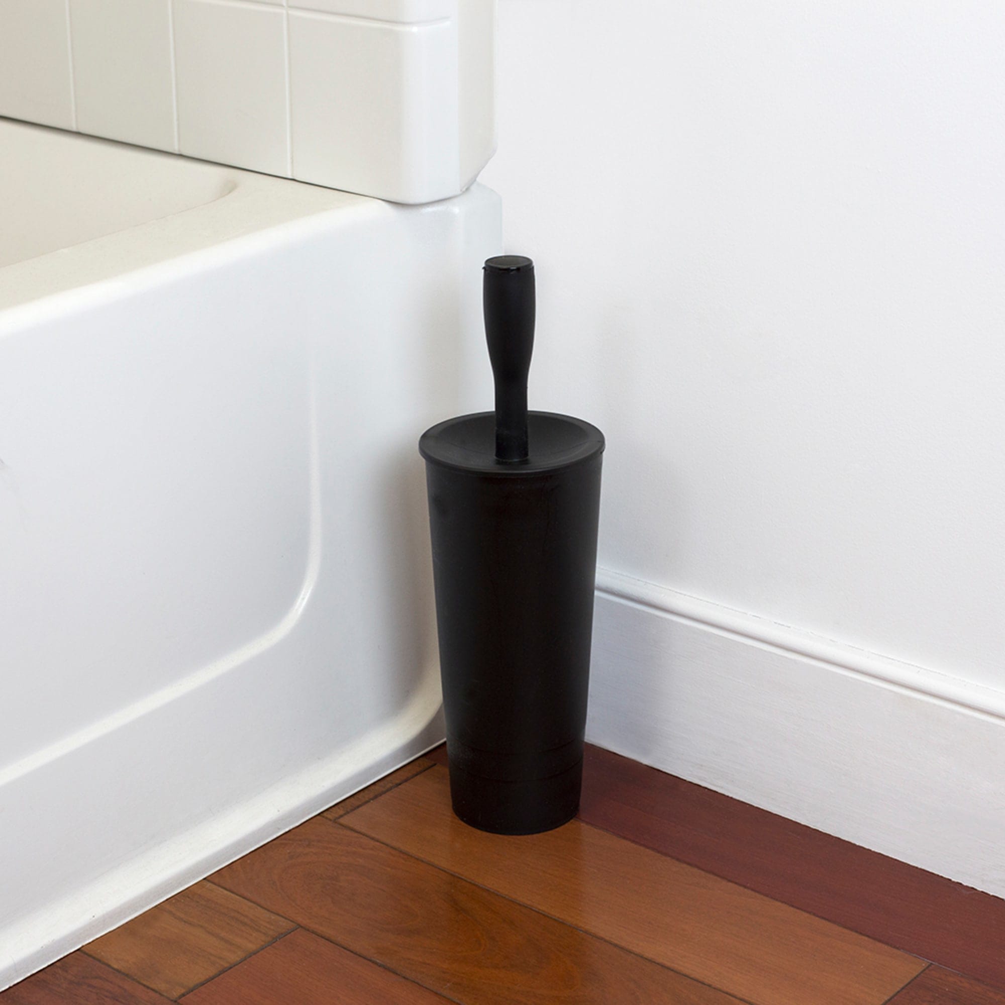 Home Basics Plastic Toilet Brush Holder, Black $6.00 EACH, CASE PACK OF 12