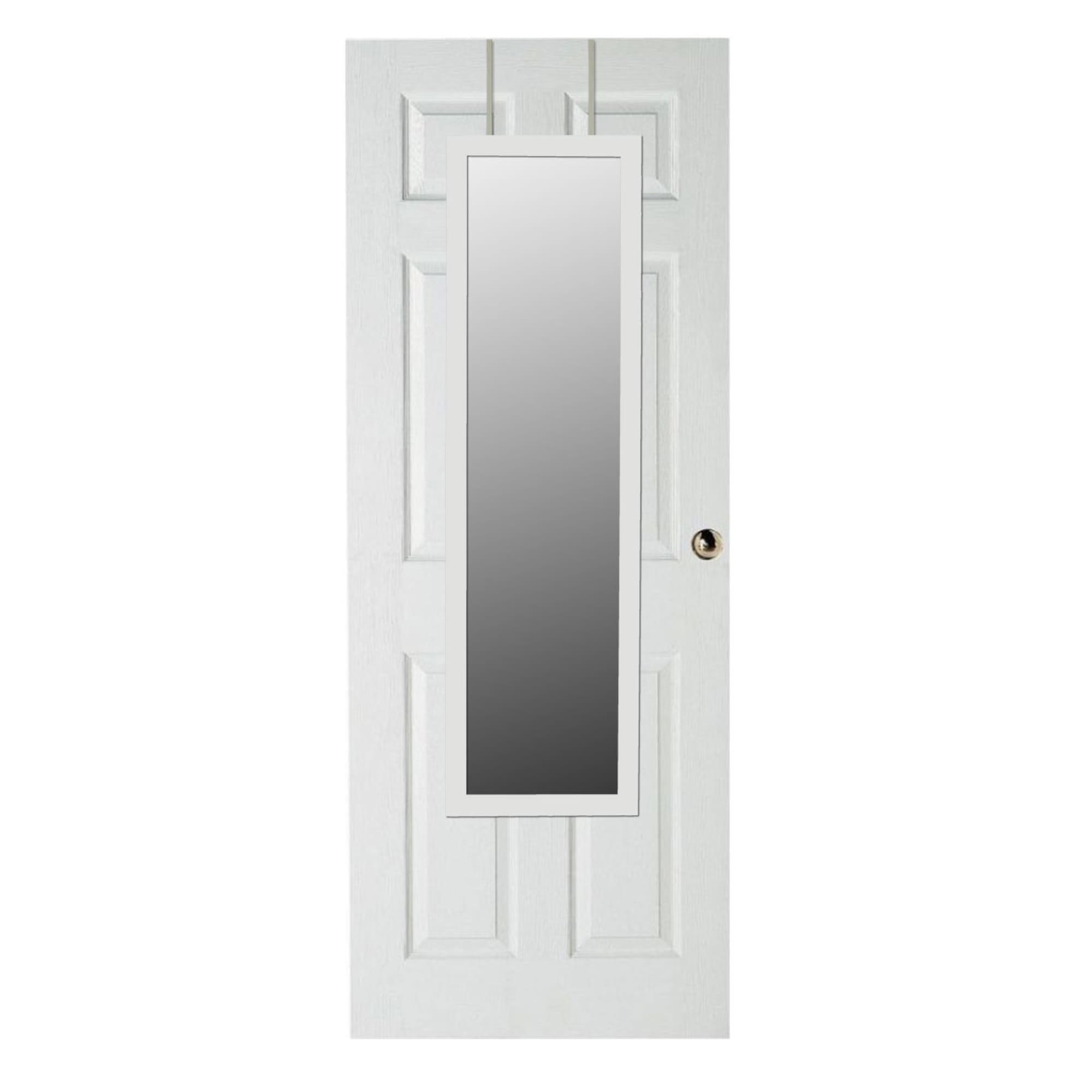 Home Basics Over The Door Mirror, White $12.00 EACH, CASE PACK OF 6