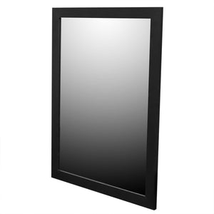 Home Basics Framed Painted MDF 18” x 24” Wall Mirror, Black $10.00 EACH, CASE PACK OF 6