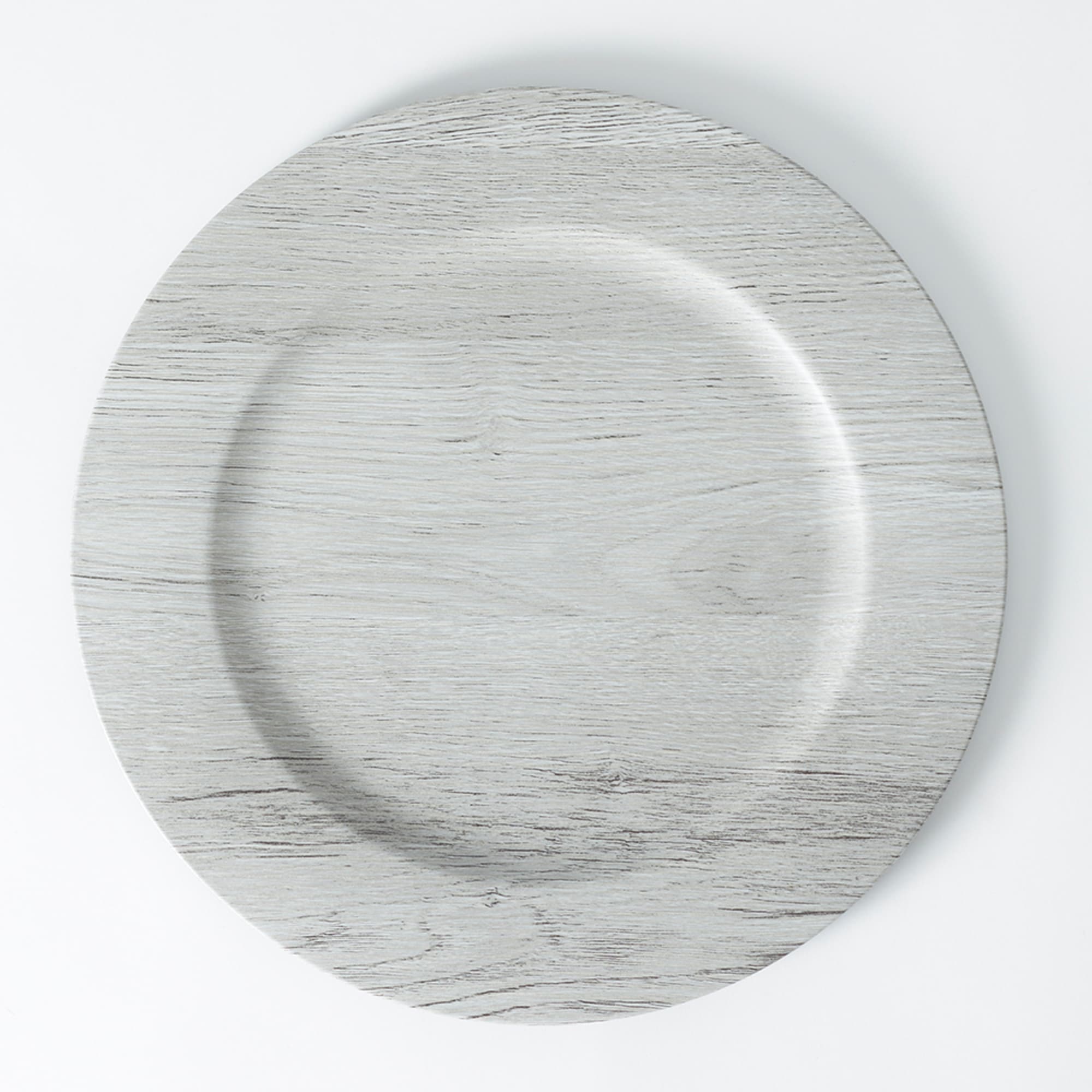 Sophia Grace 12" Charger Plate, Timber Grey $3.00 EACH, CASE PACK OF 12