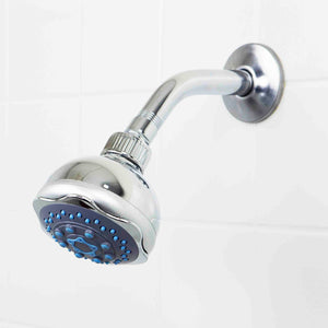 Home Basics 5 Function Chrome Fixed Shower Head $5.00 EACH, CASE PACK OF 12