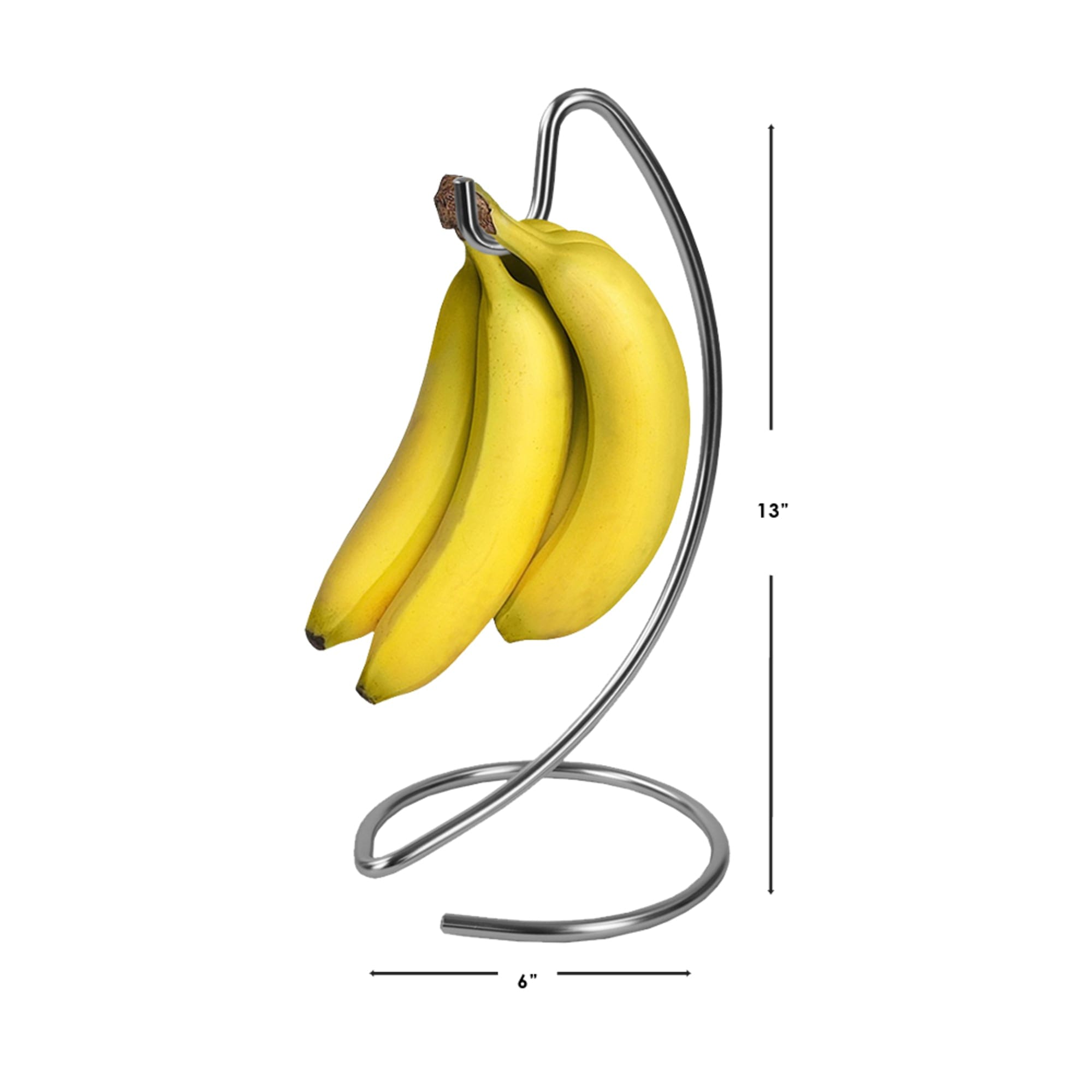 Home Basics Simplicity Collection Freestanding Fruit Holder, Satin Nickel  $5.00 EACH, CASE PACK OF 12