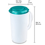 Load image into Gallery viewer, Sterilite 2 Qt. Plastic Pitcher, Blue $3.00 EACH, CASE PACK OF 6
