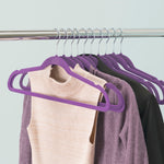 Load image into Gallery viewer, Home Basics Velvet Hangers, (Pack of 10), Purple $4.00 EACH, CASE PACK OF 12
