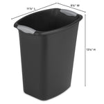 Load image into Gallery viewer, Sterilite 3 Gallon/11.4 Liter Wastebasket Black $5.00 EACH, CASE PACK OF 6
