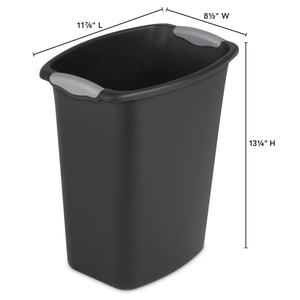Sterilite 3 Gallon/11.4 Liter Wastebasket Black $5.00 EACH, CASE PACK OF 6