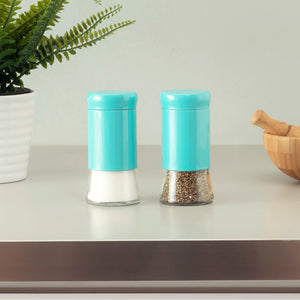 Home Basics Essence Collection 2 Piece Salt and Pepper Set, Turquoise $3.00 EACH, CASE PACK OF 12