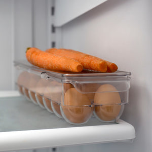 Michael Graves Design Stackable 14 Compartment Plastic Egg Container with Lid, Clear $6.00 EACH, CASE PACK OF 12