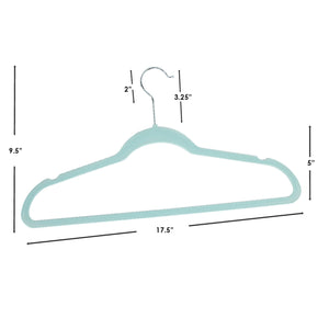 Home Basics Velvet Hanger, (Pack of 10), Sky Blue $4.00 EACH, CASE PACK OF 12