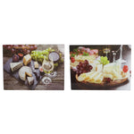 Load image into Gallery viewer, Home Basics Cheese 12&quot; x 16&quot; Printed Tempered Glass Cutting Board - Assorted Colors
