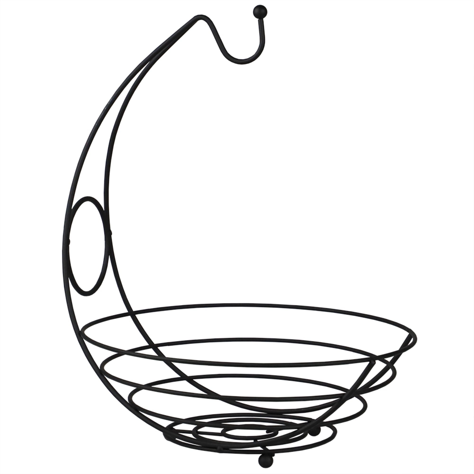 Home Basics Wire Collection Fruit Bowl with Banana Tree, Black $6.00 EACH, CASE PACK OF 12
