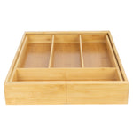 Load image into Gallery viewer, Home Basics Expandable Bamboo Utensil Tray, Natural $20.00 EACH, CASE PACK OF 6
