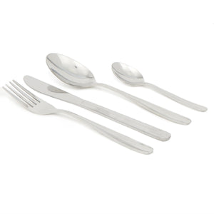 Home Basics Kinsley 16 Piece Stainless Steel Flatware Set, Silver $8.00 EACH, CASE PACK OF 12