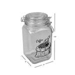Load image into Gallery viewer, Home Basics Ludlow 43 oz. Glass Canister with Metal Clasp, Clear $5.00 EACH, CASE PACK OF 12
