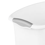 Load image into Gallery viewer, Sterilite 3 Gallon/11.4 Liter Wastebasket White $5.00 EACH, CASE PACK OF 6
