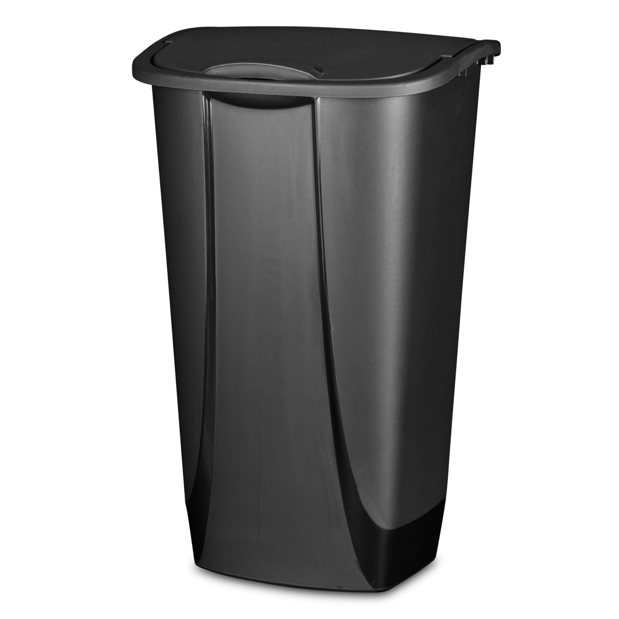 Sterilite Slim Trash Can with Lid, Step On 11 Gal White Kitchen