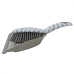 Load image into Gallery viewer, Home Basics Chevron Plastic Dust Pan Set with Serrated Cleaning Edge, Grey $4.00 EACH, CASE PACK OF 12
