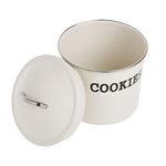 Load image into Gallery viewer, Home Basics Tin Cookie Jar, Ivory $8.00 EACH, CASE PACK OF 4
