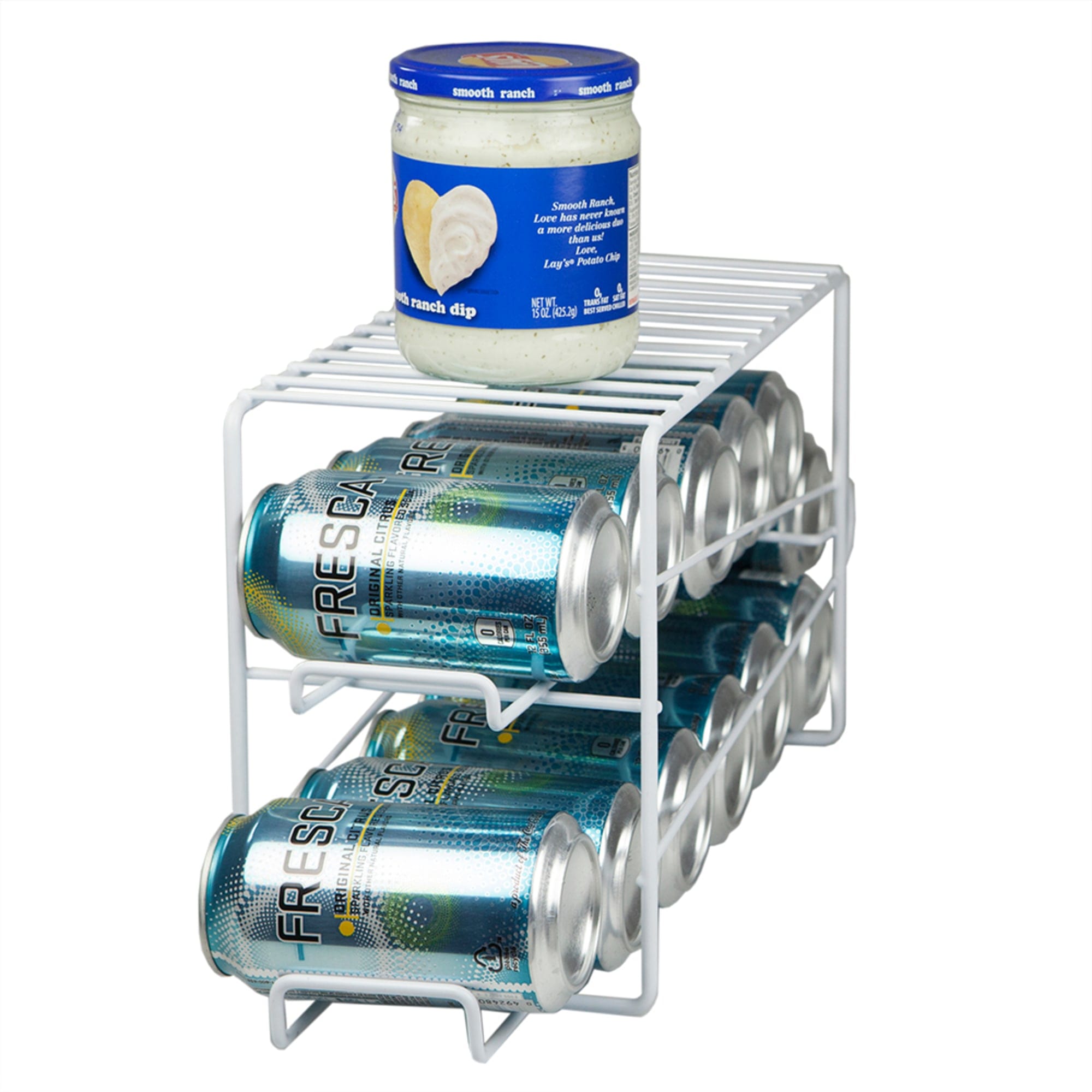 Home Basics 2 Tier Can Dispenser, White $8.00 EACH, CASE PACK OF 12